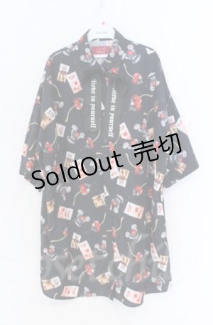 画像: Jamieエーエヌケー / チョコレートベアBigシャツ  クロ O-25-11-30-065-LO-OP-IG-ZT315