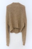 画像3: F&A / リボン釦プードルニットカーディガン  ブラウン O-25-11-30-067-LO-TO-IG-OS (3)