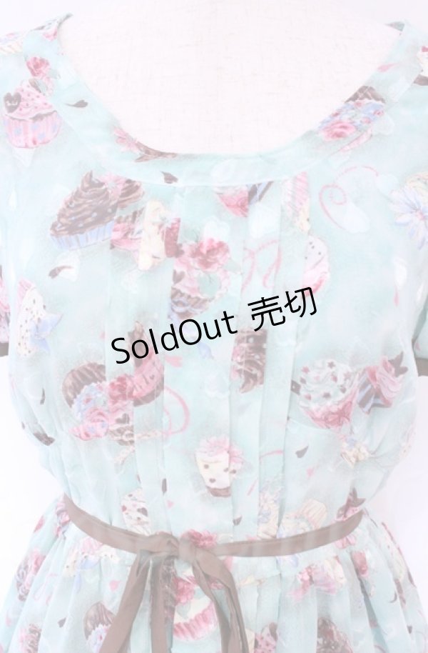 画像2: MILK / アフタヌーンカップケーキパフドレス  ミントショコラ O-25-11-30-076-ML-OP-OW-OS (2)