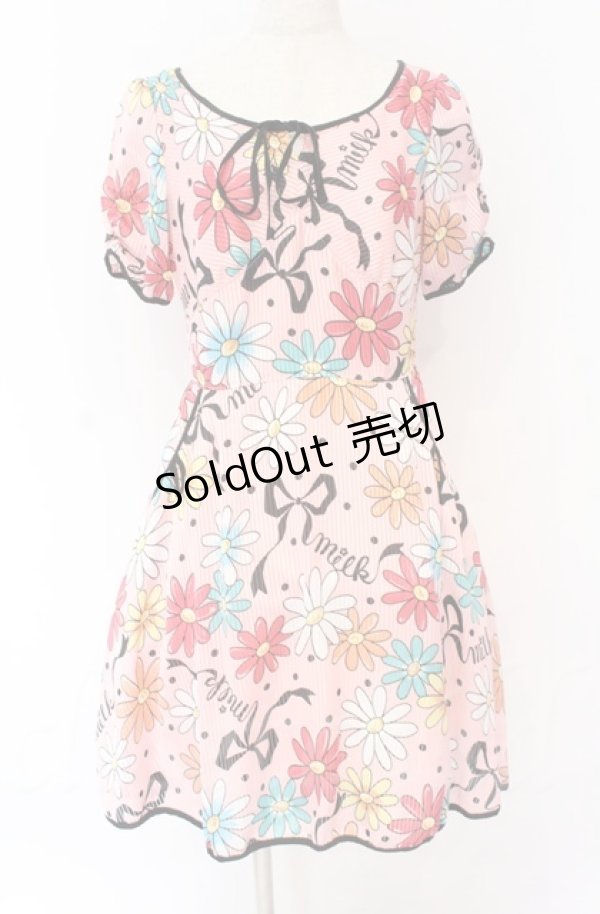 画像1: MILK / デイジードレス  ピンク O-25-11-30-077-ML-OP-OW-OS (1)