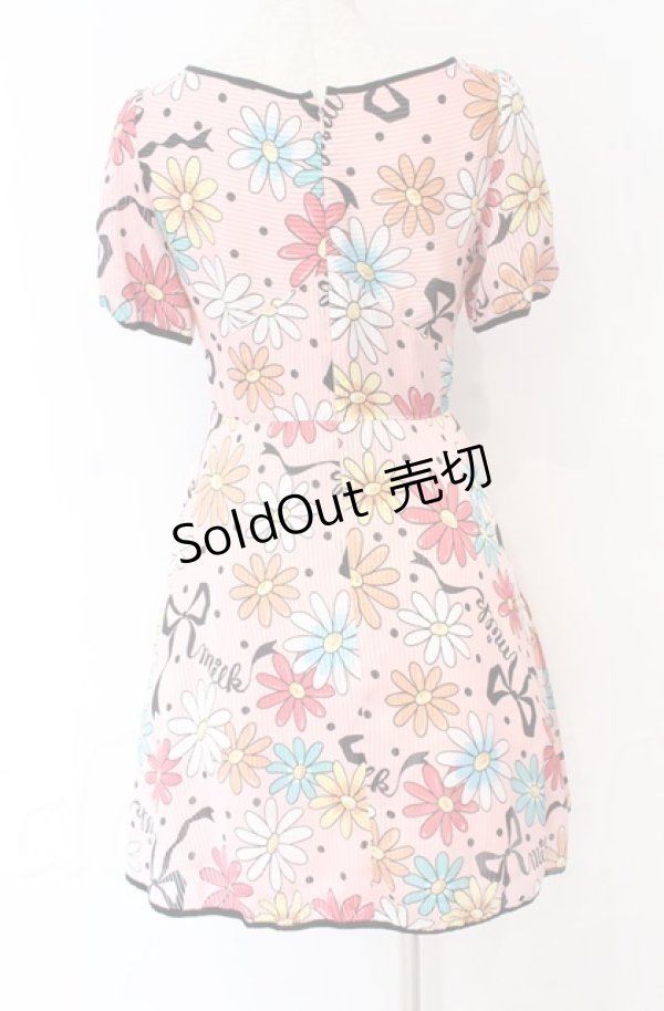 画像2: MILK / デイジードレス  ピンク O-25-11-30-077-ML-OP-OW-OS (2)