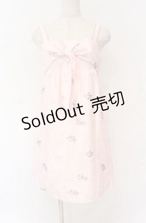 画像: MILK / ロゴptシャンタンドレス  ピンク O-25-11-30-079-ML-OP-OW-OS