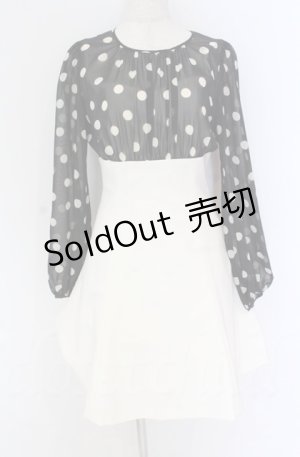 画像: JESUS DIAMANTE / バロックエレガンスワンピ 38 シロ×クロ O-25-11-30-080-JE-OP-OW-OS