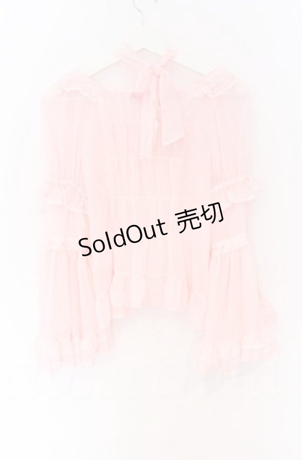 画像3: BABY,THE STARS SHINE BRIGHT / シフォンプリンセスドレスブラウス  ピンク O-25-11-30-083-BA-BL-OW-OS (3)