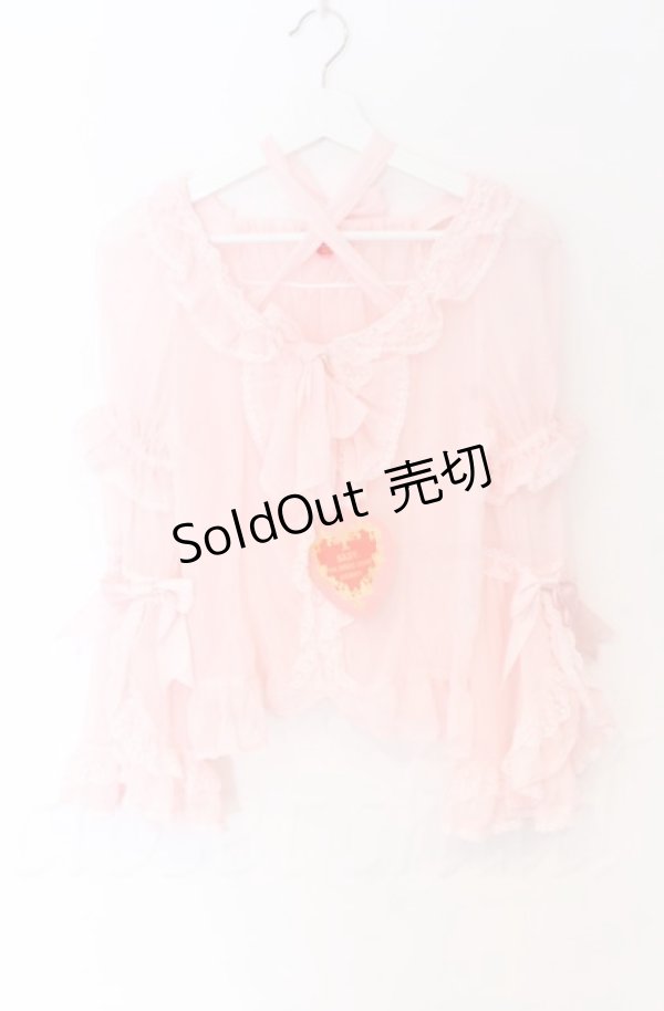 画像1: BABY,THE STARS SHINE BRIGHT / シフォンプリンセスドレスブラウス  ピンク O-25-11-30-084-BA-BL-OW-OS (1)