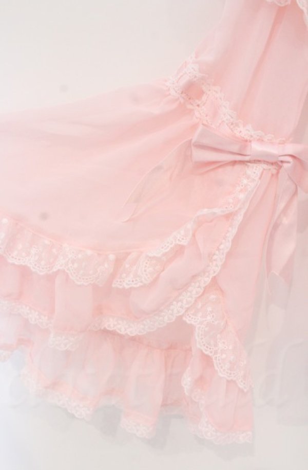 画像2: BABY,THE STARS SHINE BRIGHT / シフォンプリンセスドレスブラウス  ピンク O-25-11-30-084-BA-BL-OW-OS (2)