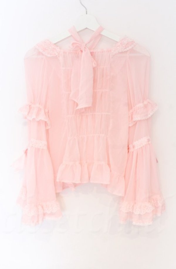 画像3: BABY,THE STARS SHINE BRIGHT / シフォンプリンセスドレスブラウス  ピンク O-25-11-30-084-BA-BL-OW-OS (3)