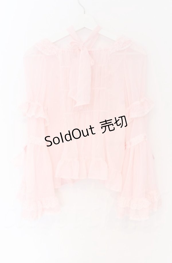 画像3: BABY,THE STARS SHINE BRIGHT / シフォンプリンセスドレスブラウス  ピンク O-25-11-30-084-BA-BL-OW-OS (3)