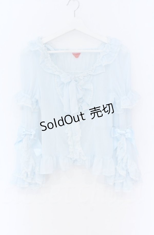 画像1: BABY,THE STARS SHINE BRIGHT / シフォンプリンセスドレスブラウス  サックス O-25-11-30-085-BA-BL-OW-OS (1)