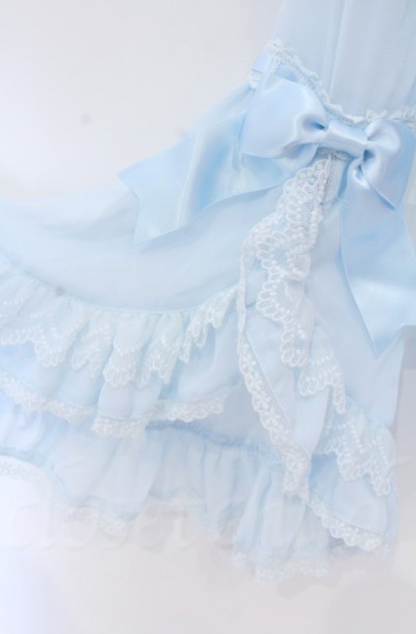 画像2: BABY,THE STARS SHINE BRIGHT / シフォンプリンセスドレスブラウス  サックス O-25-11-30-085-BA-BL-OW-OS (2)