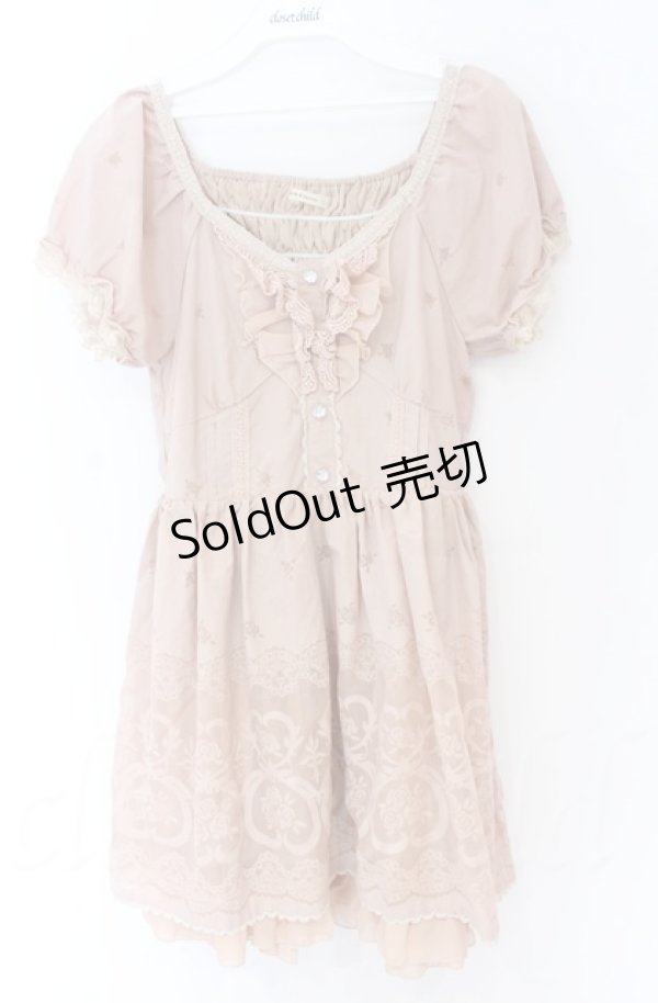 画像1: axes femme / パネルオパールPT姫チュニ Ｍ ピンク O-25-11-30-088-AX-OP-IG-OS (1)