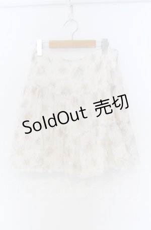 画像: L'EST ROSE / ラメストライプ薔薇柄スカート  オフ O-25-11-30-091-LO-SK-IG-OS