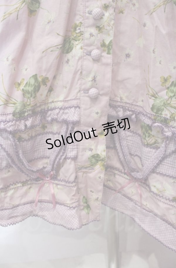 画像4: PINK HOUSE / クローバーブーケパッチワークワンピース【お直しあり】  ラベンダー O-25-11-30-007-LO-OP-IG-OS (4)