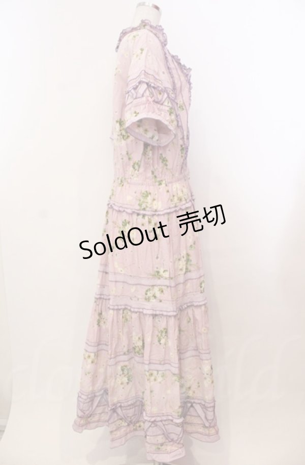 画像5: PINK HOUSE / クローバーブーケパッチワークワンピース【お直しあり】  ラベンダー O-25-11-30-007-LO-OP-IG-OS (5)
