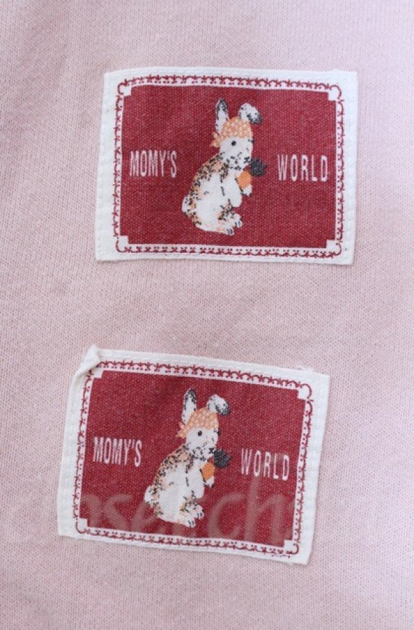 画像2: MOMY'S WORLD / パッチスウェットベスト  ピンク O-25-11-30-014-LO-TO-IG-OS (2)