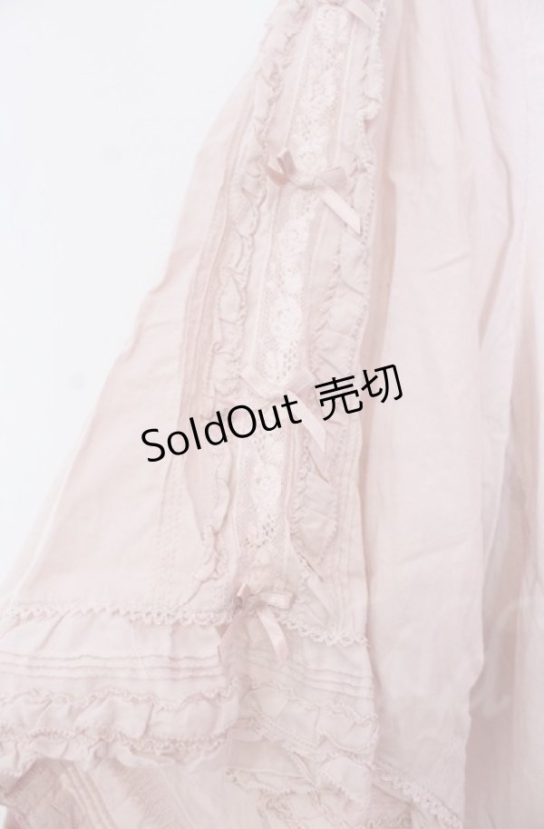 画像3: PINK HOUSE / サテンプチリボンフードカーディガン【お直しあり】  ピンク O-25-11-30-016-LO-BL-IG-OS (3)