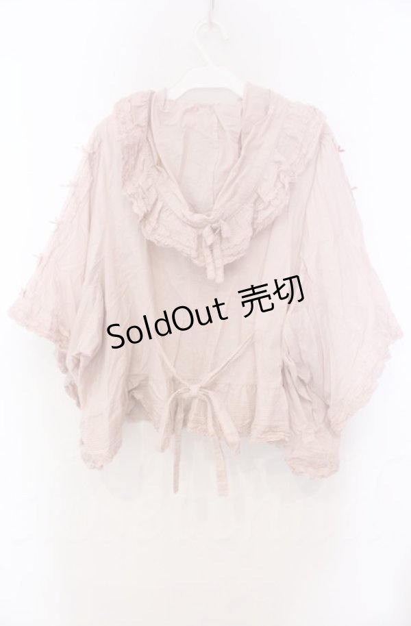 画像4: PINK HOUSE / サテンプチリボンフードカーディガン【お直しあり】  ピンク O-25-11-30-016-LO-BL-IG-OS (4)