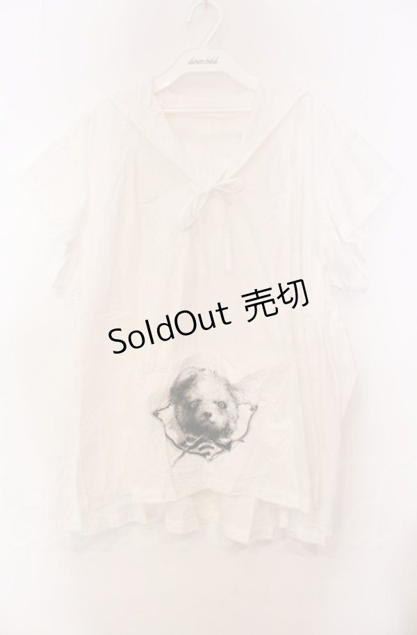 画像1: WONDERFUL WORLD / プリントポケットセーラープルブラウス【お直しあり】  アイボリー O-25-11-30-019-LO-BL-IG-OS (1)