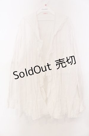 画像: WONDERFUL WORLD / セーラーブラウスカーディガン【お直しあり】  シロ O-25-11-30-021-LO-TO-IG-OS