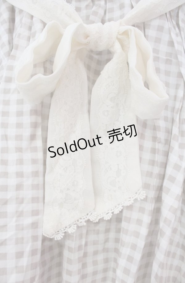 画像2: axes femme / ギンガムチェック柄スカート M キナリ O-25-11-30-024-AX-SK-OW-OS (2)