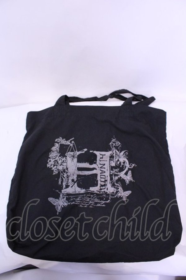 画像1: h.NAOTO / ショッパートートバッグ  ブラック O-25-12-01-001-HN-BG-IG-OS (1)