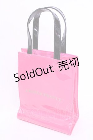 画像: Angelic Pretty / 2024年 ファッションショーノベルティ ショッパー風トートバッグ  ピンク×クロ O-25-12-01-004-AP-ZA-IG-ZT500