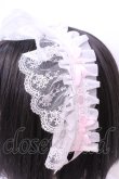 画像2: Princess Flower Garden / KRS＊ヘッドドレス  シロ×ピンク O-25-12-01-045-LO-AC-IG-OS (2)