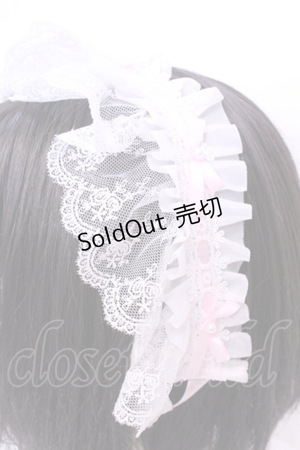 画像2: Princess Flower Garden / KRS＊ヘッドドレス  シロ×ピンク O-25-12-01-045-LO-AC-IG-OS (2)