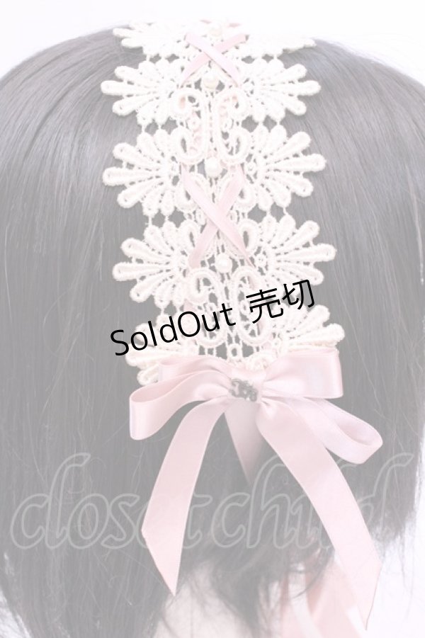 画像3: Innocent World / ラナンキュラスの乙女ヘッドドレス  生成り*ピンク O-25-12-01-046-IW-AC-IG-OS (3)