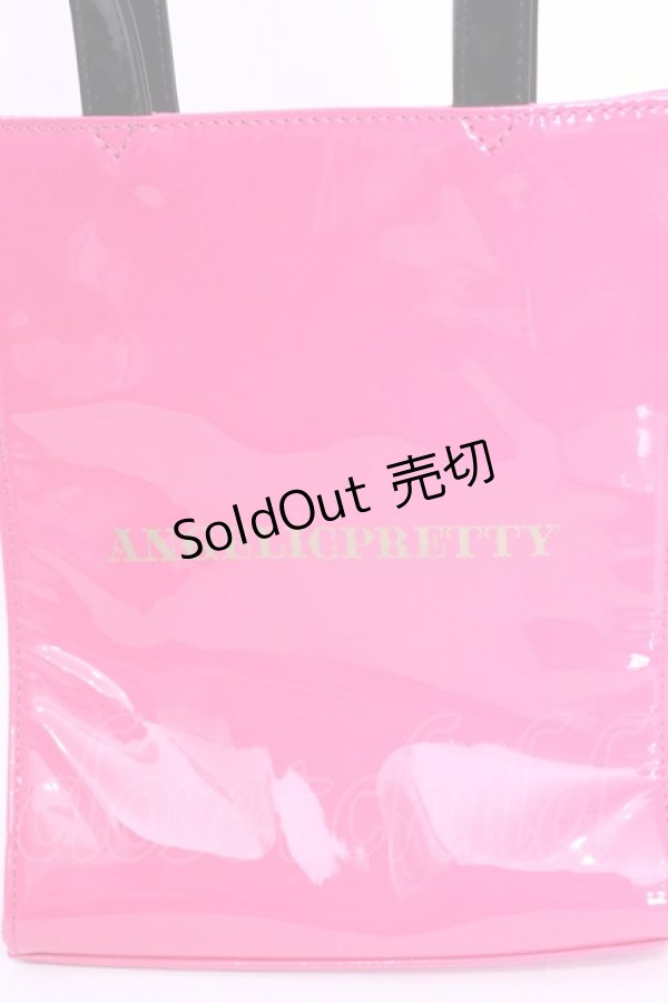 画像2: Angelic Pretty / 2024年 ファッションショーノベルティ ショッパー風トートバッグ  ピンク×クロ O-25-12-01-004-AP-ZA-IG-ZT500 (2)
