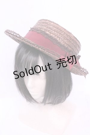 画像: ALICE and the PIRATES / ラブヴォヤージュカンカン帽  ブラウン系×ワイン O-25-12-01-053-PA-AC-IG-OS