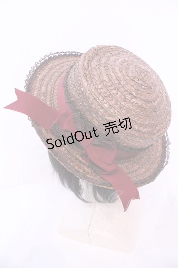 画像2: ALICE and the PIRATES / ラブヴォヤージュカンカン帽  ブラウン系×ワイン O-25-12-01-053-PA-AC-IG-OS (2)