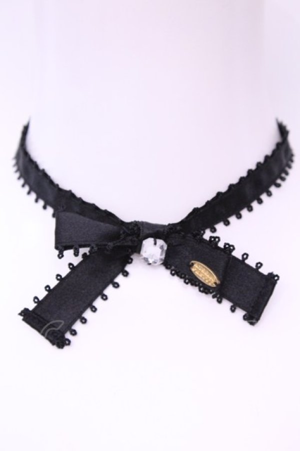 画像1: Angelic Pretty / Jewelry Ribbonチョーカー  クロ O-25-12-01-057-AP-AC-IG-OS (1)