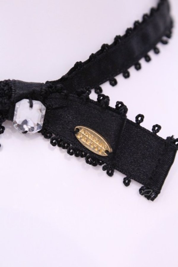 画像2: Angelic Pretty / Jewelry Ribbonチョーカー  クロ O-25-12-01-057-AP-AC-IG-OS (2)