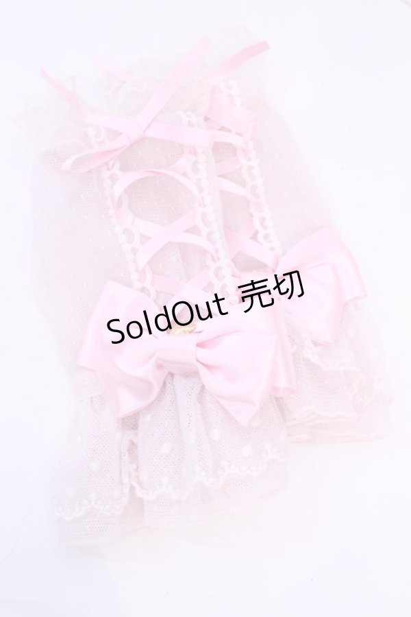 画像1: Angelic Pretty / レースアップDollアームウォーマー  ピンク O-25-12-01-059-AP-ZA-IG-OS (1)