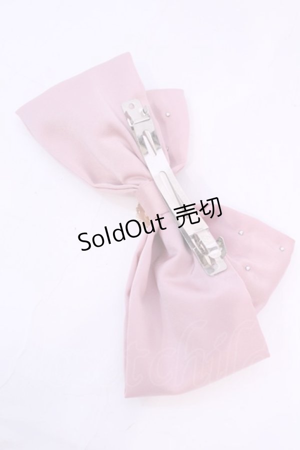 画像2: m petit by misako / AM*NIPLバレッタ  ピンク O-25-12-01-061-LO-AC-IG-OS (2)