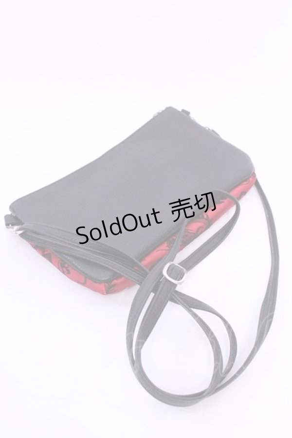 画像2: Qutie Frash / ノベルティジャガードミニバッグ  レッド O-25-12-01-007-QU-BG-IG-ZT334 (2)