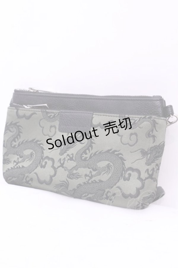 画像1: Qutie Frash / ノベルティジャガードミニバッグ  グリーン O-25-12-01-008-QU-BG-IG-ZT1209D (1)