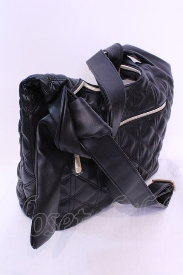 画像2: m petit by misako / AM*キルティングSLD バッグ  クロ O-25-12-01-011-LO-BG-IG-ZT346 (2)