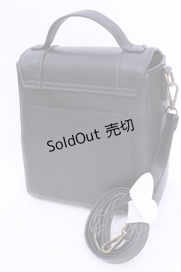 画像2: m petit by misako / AM*フラップショルダー  クロ O-25-12-01-012-LO-BG-IG-ZT308 (2)