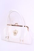 画像1: BABY,THE STARS SHINE BRIGHT / 王冠ガマ口BAG  シロ O-25-12-01-016-BA-BG-IG-OS (1)