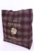 画像1: ROSE ROUSE / タテ型チェック柄トート  ブラウン O-25-12-01-018-LO-BG-IG-ZT334 (1)