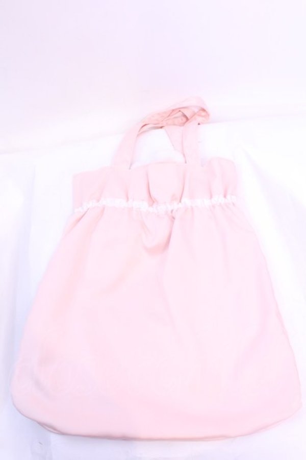 画像2: Amavel / ファー耳つきサテントート  ピンク O-25-12-01-019-CA-BG-IG-OS (2)