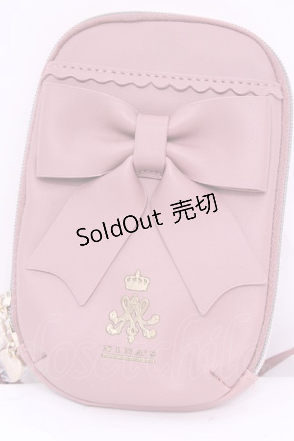 画像1: m petit by misako / AMリボンショルダーバッグ  ピンク O-25-12-01-023-LO-BG-IG-OS (1)
