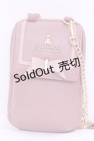 画像: m petit by misako / NINA′Sスマホショルダーバッグ  ピンク O-25-12-01-003-LO-BG-IG-OS