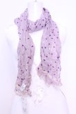 画像1: axes femme / ハートドットストール  ラベンダー O-25-12-01-032-AX-ZA-IG-OS (1)