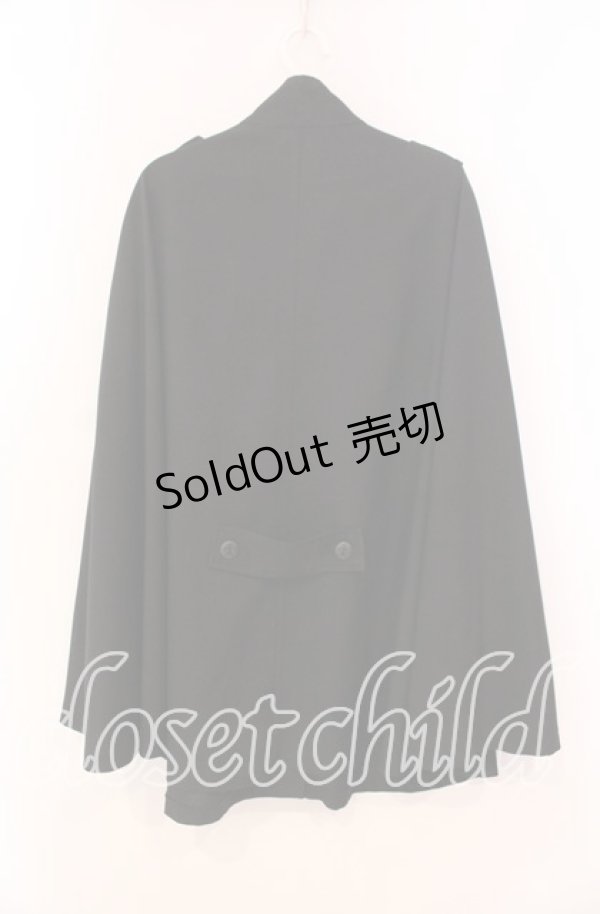 画像3: MIHO MATSUDA / ケープマント  ブラック O-25-12-02-033-GO-CO-IG-OS (3)