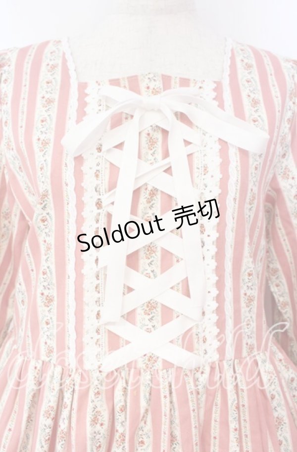 画像2: marcHenTica / フラワーガーデンワンピース  ピンク O-25-12-02-038-LO-OP-IG-OS (2)