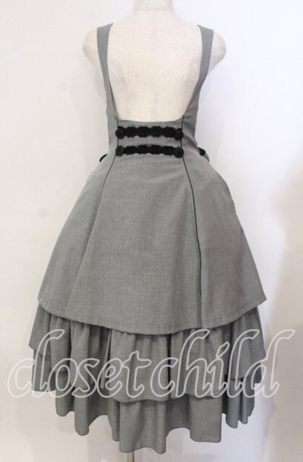 画像1: MIHO MATSUDA / ジャンパードレス・アレーズ  グレー O-25-12-02-039-GO-OP-IG-OS (1)