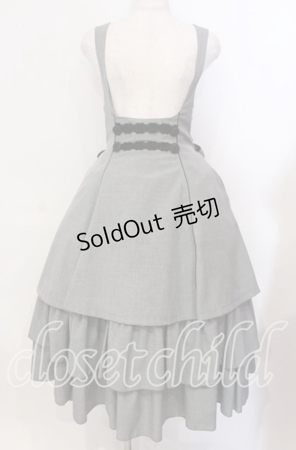 画像1: MIHO MATSUDA / ジャンパードレス・アレーズ  グレー O-25-12-02-039-GO-OP-IG-OS (1)